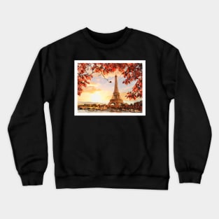 Paris, Sketch Art Crewneck Sweatshirt